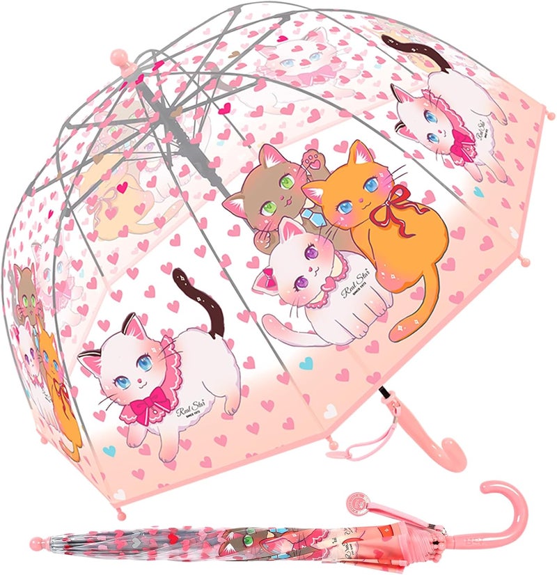 KOULONGDAMI Kids Clear Umbrella for Rain Dome Bubble Umbrellas Windproof for Kids Boys and Girls - Image 1